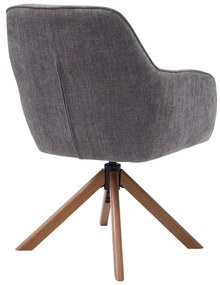 Set de scaune de sufragerie gri 2 buc. tapițat Avola – Unique Furniture