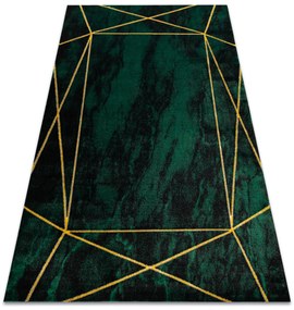 Exclusiv EMERALD covor 1022 glamour, stilat, geometric, marmură sticla verde / aur