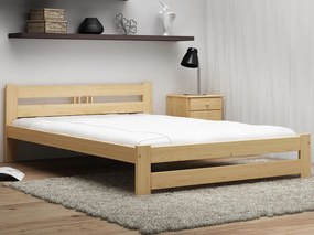Pat ecologic din lemn Oliwia 180x200 PIN cu somieră