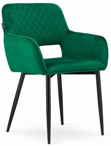 Scaun Bucatarie Si Dining AMALFI - catifea Verde x 2