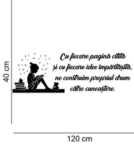 Sticker perete Fiecare pagina citita