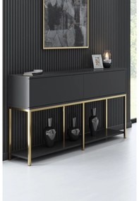 Măsuță consolă Vibubi 1 (antracit + auriu) . 1093374
