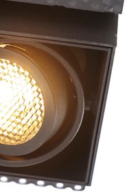 Spot integrat negru inclinabil și rotativ fără rama - Oneon Honey