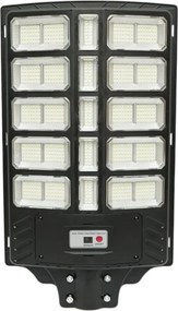 Lampa solara LED iluminat stradal 800W, 6500K, IP65 cu panou solar senzor de miscare telecomanda