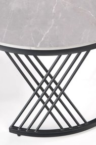 Set 2 mese de cafea Flamingo marmura gri/negru