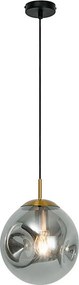 Pendul cu cablu OSCAR 1xE27/40W/230V negru fumuriu