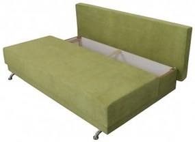 Canapea extensibila Roma Lux Green 205x90x86 cm, cu lada de depozitare