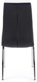 Scaun de bucaterie Lexie, negru/alb