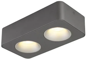 Spot LED aplicat aluminiu gri HANGARAU 2