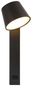 Spot LED de perete cu port USB LED/8W/230V 3000K