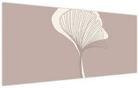 Tablou - Frunze bej N⁰3 (120x50 cm)