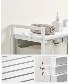 Coș pentru rufe REX alb