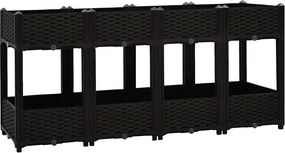 vidaXL Strat înălțat, 160x40x71 cm, polipropilenă