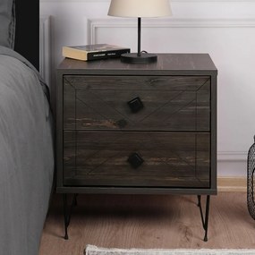 Măsuță de noptieră Luna Dark Brown
