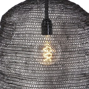 Lampă suspendată orientală neagră - Nidum Gran