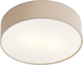 Plafonieră modernă gri-maroniu cu abajur de catifea 38cm 2 lumini - Luz