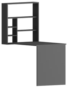 Masă de lucru cu etajeră SEDIR 154,2x90 cm antracit