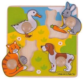 PRIMUL MEU PUZZLE - ANIMALE DE COMPANIE - BIGJIGS (BJ224)
