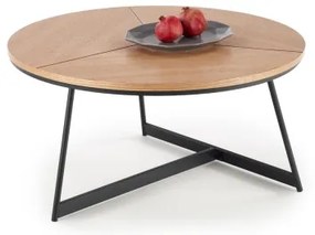 Măsuță de cafea KARIDA 41x80 cm bej/negru