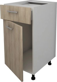 Corp Baza Lecce, 1 Sertar, 1 Usa, Stejar Sonoma/Alb, 40 x 50 x 80 cm