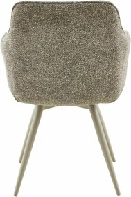 Scaun rotativ de dining MORIX, bej inchis/casmir