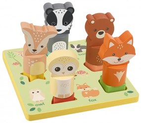 Puzzle 3D cu animale, Orange Tree Toys