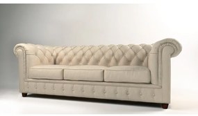Canapea crem cu tapițerie din catifea 230 cm Cambridge – Ropez