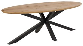 Masă de dining cu blat cu aspect de lemn de stejar 100x220 cm Heaven – Actona