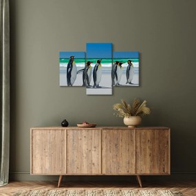 Tablou - Grup de pinguini regali (90x60 cm)