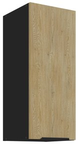 Dulap superior de bucătărie Carminia 30 G-72 1F (stejar cremona + negru). 1128012