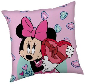 Disney Minnie Purple husa pernă catifea 40x40 cm