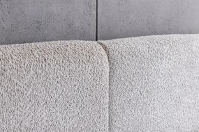 Pat ART DECO 180x200cm greige boucle cu spatiu de depozitare