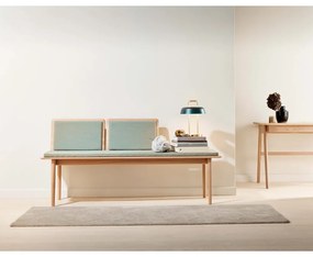 Bancă tapițată cu lână verde deschis Elba - Hammel Furniture