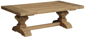Masuta de cafea dreptunghiulara din lemn 135x75x45 cm maro