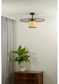 Lustră aplicată TOKYO Duolla RATTAN 1xE27/15W/230V d. 50 cm auriu/ratan