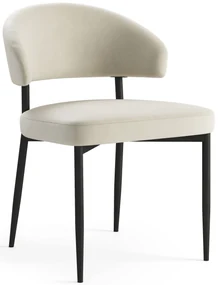 MAZZONI EXPORT IRIS Bej nisip (material Victoria A80) - SCAUN MODERN TAPIȚAT PENTRU SALON/SUFRAGERIE LOFT