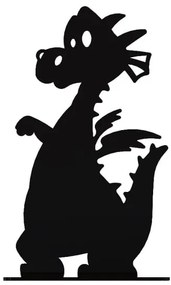 Suport De Carte Dragon Otel, Negru Mat, 18 X 11 Cm