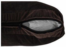 Fotoliu extensibil, catifea Velvet ciocolatiu, PECHRO