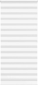 vidaXL Jaluzea tip zebra alb lățime țesătură 110,9 cm poliester