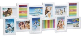 Rame foto colaj 12 poze Alb 81 x 30 cm