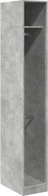 vidaXL Șifonier, gri beton, 30x50x200 cm, lemn prelucrat