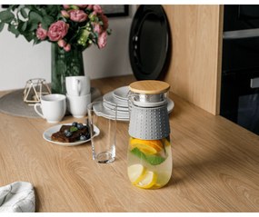 TEMPO-KONDELA GLAZO, carafă apa/ceai, 1200 ml, cu capac şi strecurătoare