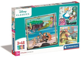 Disney Classics Everlasting 3x48 buc Clementoni puzzle