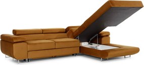 Colțar lemn masiv Extensibil Celis 280x205cm Ladă Depozitare Personalizabil