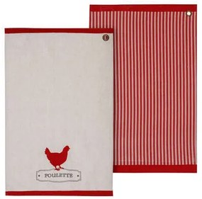 Set 2 prosoape de bucatarie Hen, 45 x 70 cm