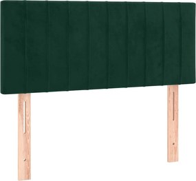 vidaXL Tăblie de pat, verde închis, 100x5x78/88 cm, catifea