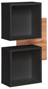Raft de perete Enderly 4 (stejar wotan + negru. 1097606