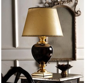 Lampă de masă ONLI AMADEUS 1xE27/15W/230V 72 cm negru/auriu