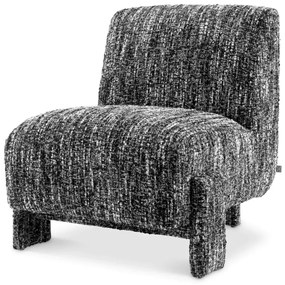 Fotoliu elegant design LUX Rockdale, Boucle sonata black