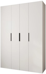 Dulap de haine 170 cm Carmela 50-4 (alb + Negru). 1126837